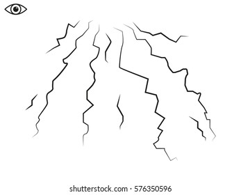 Lightning icon, vector illustration eps10