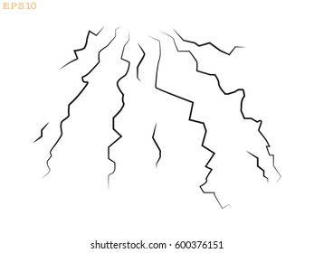 Lightning icon, vector illustration eps10