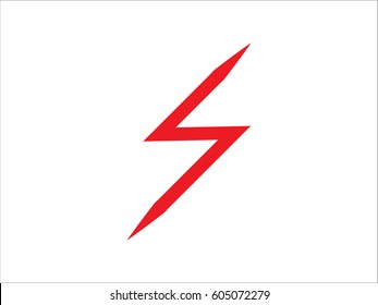 Lightning icon, vector illustration eps10