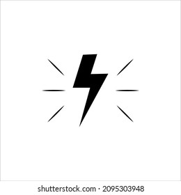 lightning icon vector illustration symbol