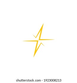 lightning icon vector illustration template design