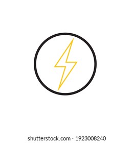 lightning icon vector illustration template design