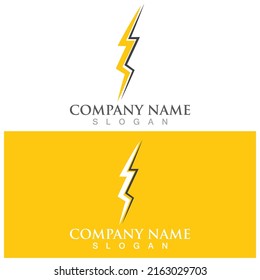 lightning icon vector illustration template design