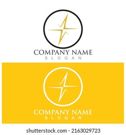 lightning icon vector illustration template design