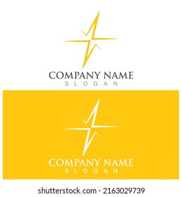 lightning icon vector illustration template design