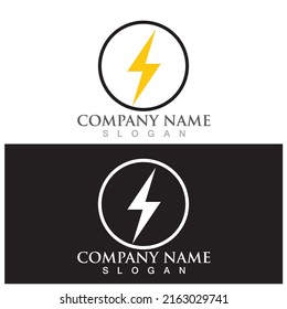 lightning icon vector illustration template design