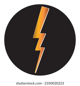 Lightning icon vector illustration template design