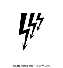 Lightning icon vector. levin illustration sign. power symbol. weather logo.