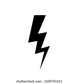 Vector de icono de relámpago. signo de ilustración de levin. símbolo de potencia. logotipo meteorológico.