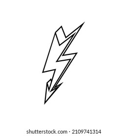 Lightning icon vector. levin illustration sign. power symbol. weather logo.