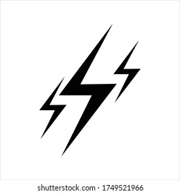 Lightning icon vector logo design element