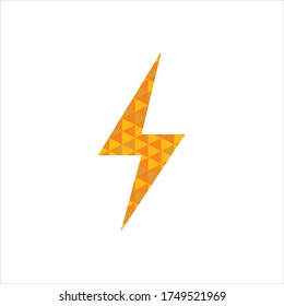 Lightning icon vector logo design element