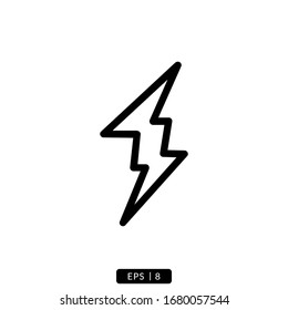 Blitzsymbol Vektorillustration Logo Illustration einfaches Design.