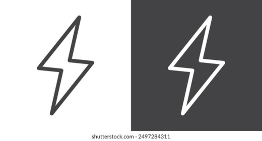 Lightning icon vector logo set collection for web app ui