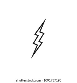lightning icon vector logo template 