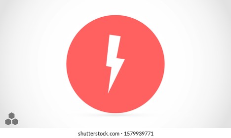 Lightning Icon vector. Perfect Black pictogram illustration on white Lightning electric power vector logo design element. Set Lightning bolt. Thunderbolt