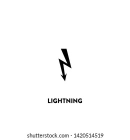 lightning icon vector. lightning sign on white background. lightning icon for web and app