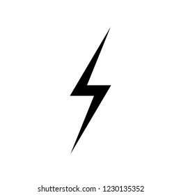 Lightning Icon Vector Simple Flat Symbol Stock Vector (Royalty Free ...