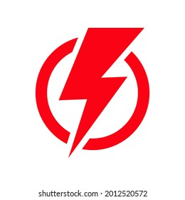 
Lightning Icon vector. Simple flat symbol. Perfect pictogram illustration on white background.