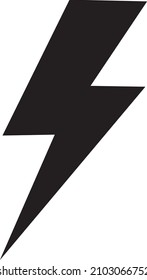 lightning Icon vector. Simple flat symbol..eps