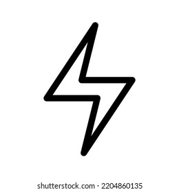Lightning Icon Vector Symbol Design Illustration