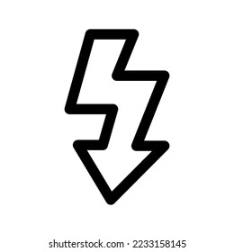 Lightning Icon Vector Symbol Design Illustration