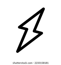 Lightning Icon Vector Symbol Design Illustration