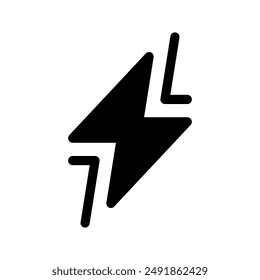 Lightning Icon Vector Symbol Design Illustration