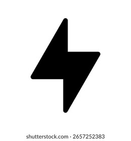 Ilustração de design de símbolo de vetor de ícone de raio