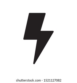 lightning icon vector symbol template
