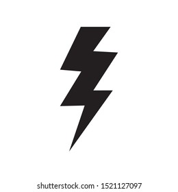 lightning icon vector symbol template