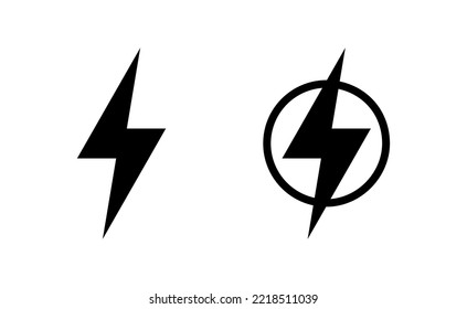 Lightning icon vector for web and mobile app. electric sign and symbol. power icon. energy sign