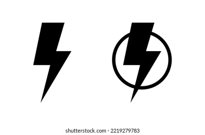 Lightning icon vector for web and mobile app. electric sign and symbol. power icon. energy sign