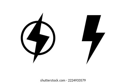 Lightning icon vector for web and mobile app. electric sign and symbol. power icon. energy sign