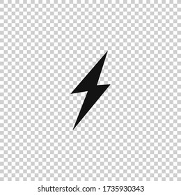Lightning icon vector.Flash symbol.Thunder sign.Electric power vector
