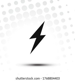 Lightning icon vector.Flash symbol.Thunder sign.Electric power vector