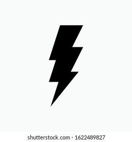 Lightning Icon. Weather Element Illustration As A Simple Vector Sign & Trendy Symbol for Design and Websites, Presentation or Apps Element.