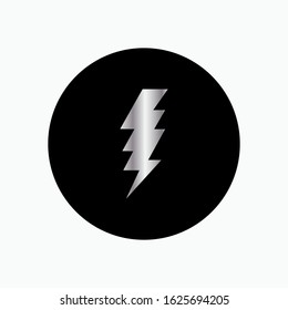 Lightning Icon. Weather Element Illustration As A Simple Vector Sign & Trendy Symbol for Design and Websites, Presentation or Apps Element.