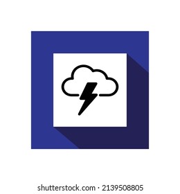Lightning icon, Weather icon vector illustration.