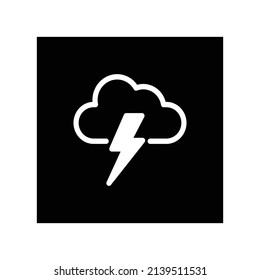 Lightning icon, Weather icon vector illustration.