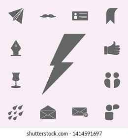 lightning icon. web icons universal set for web and mobile