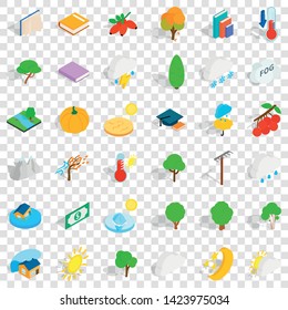 Lightning icons set. Isometric style of 36 lightning vector icons for web for any design