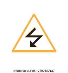 Lightning icons set. Thunder hand drawn doodle. Vector illustration, rain lightning view