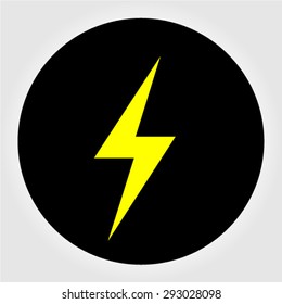 Lightning icons Vector EPS 10 illustration.