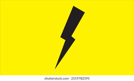 Lightning icons Vector illustration on white background.