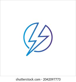 lightning illustration design for your app and company logo