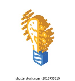 lightning innovative idea isometric icon vector. lightning innovative idea sign. isolated symbol illustration