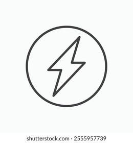 Lightning isolated icon. vector illustration.