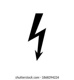 Lightning isolated on white background