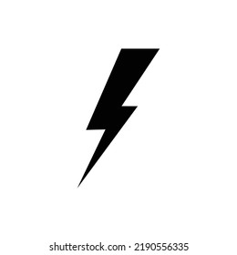 Lightning isolated vector icon. Electric bolt flash icon. Power energy symbol. Thunder icon. Circle concept